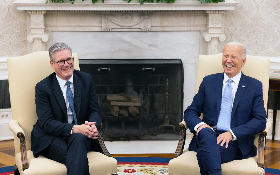 U.K. prime minister with President Biden