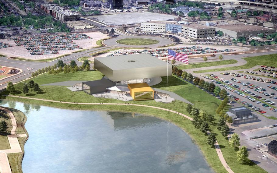 A rendering of the soon-to-open National Medal of Honor Museum.