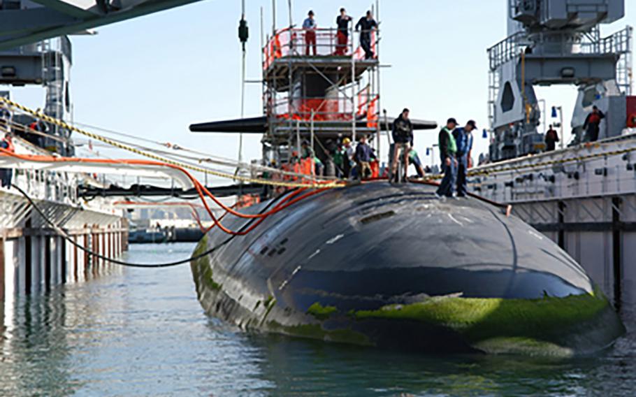 The USS Helena, a fast-attack nuclear-powered submarine. 