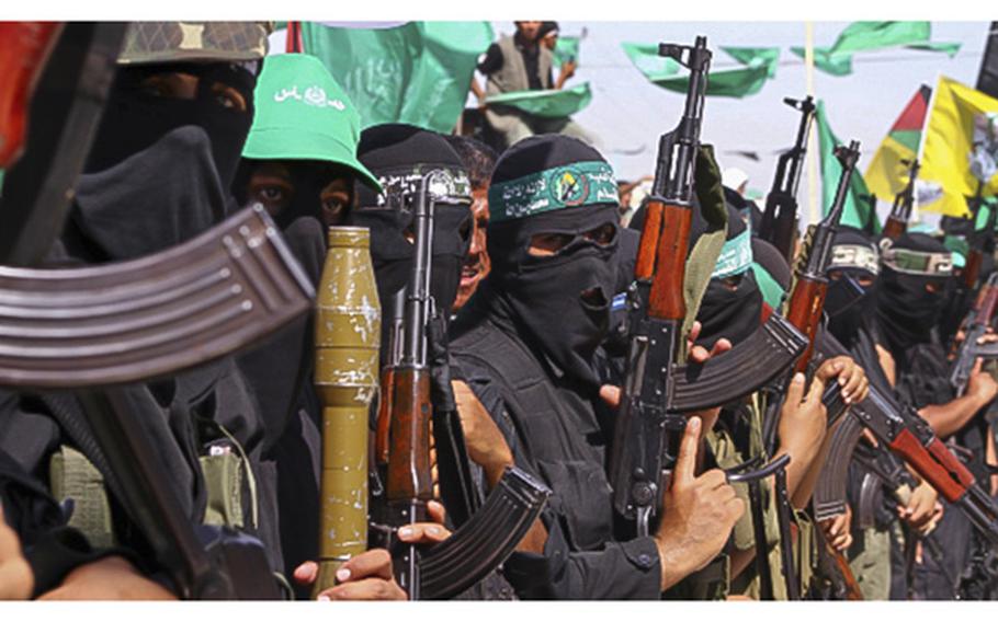 Hamas members are seen in an Oct. 29, 2014 post.