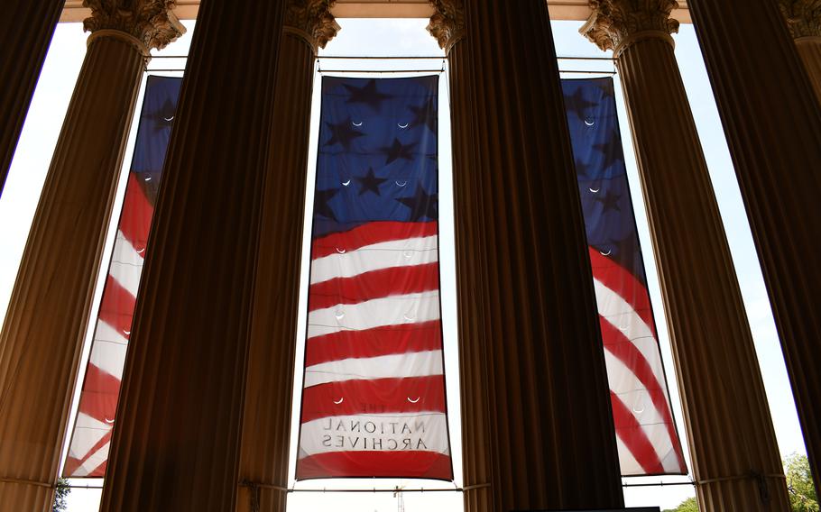 The view from the National Archives as seen on July 4, 2024.