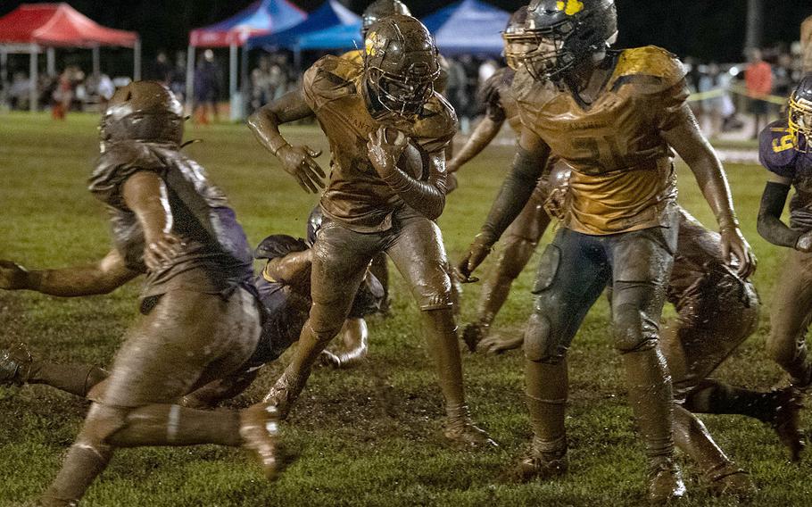 Guam High's Dante Parker rushed for a touchdown, recovered a fumble and intercepted a pass for the Panthers.