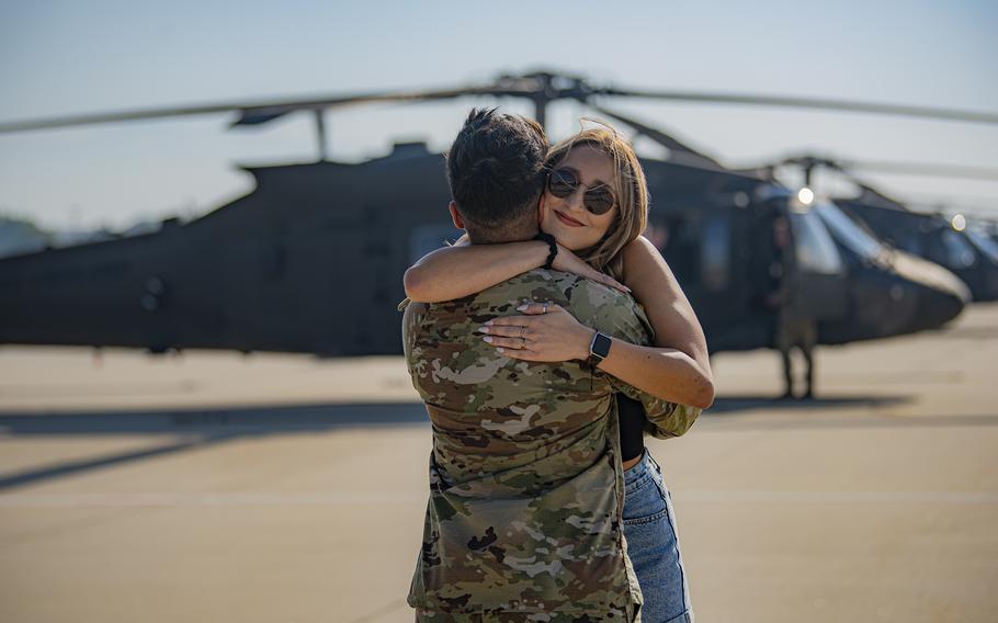 Family and friends bid farewell before Idaho Army National Guard members deploy