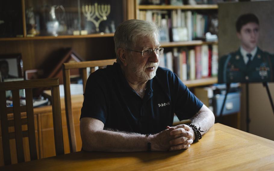 Andy Weiss, father of the late 1st Lt. Daniel Weiss, at his home on June 27. Daniel died by suicide in March 2012 after several tours in Afghanistan. Groups such as the Tragedy Assistance Program for Survivors (TAPS) are working to expand the definition of Gold Star to include families like the Weisses. 