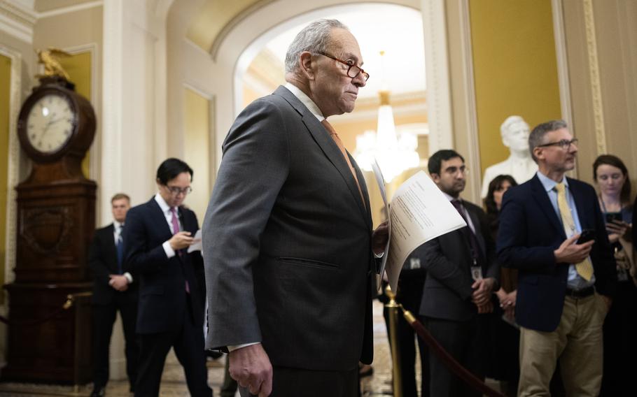 Senate Majority Leader Charles E. Schumer (D-N.Y.) says “Israel cannot survive if it becomes a pariah.” 