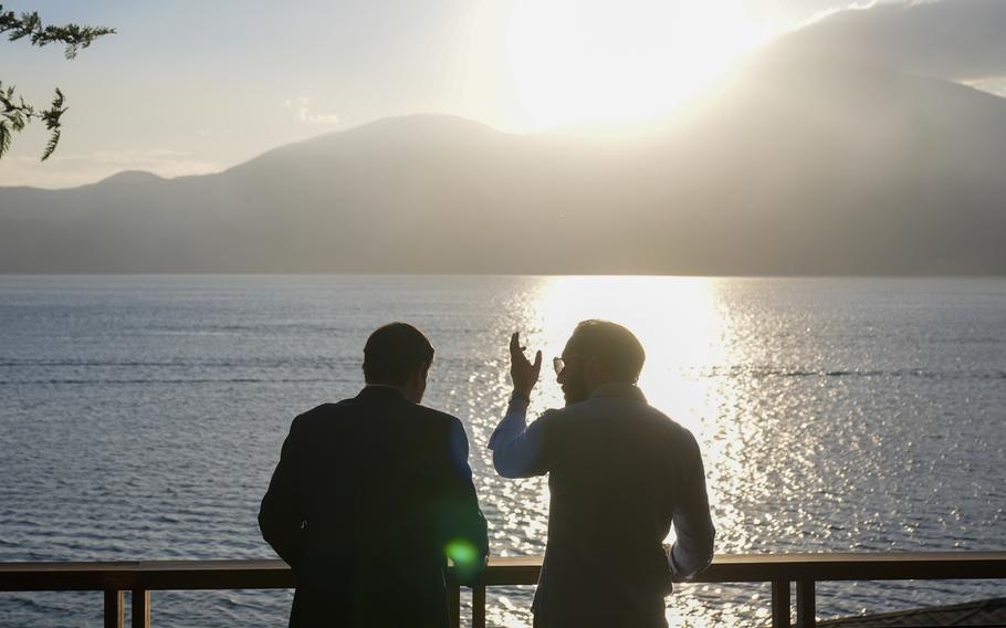 Secretary Rubio speaks with Salvadorian President Nayib Bukele.