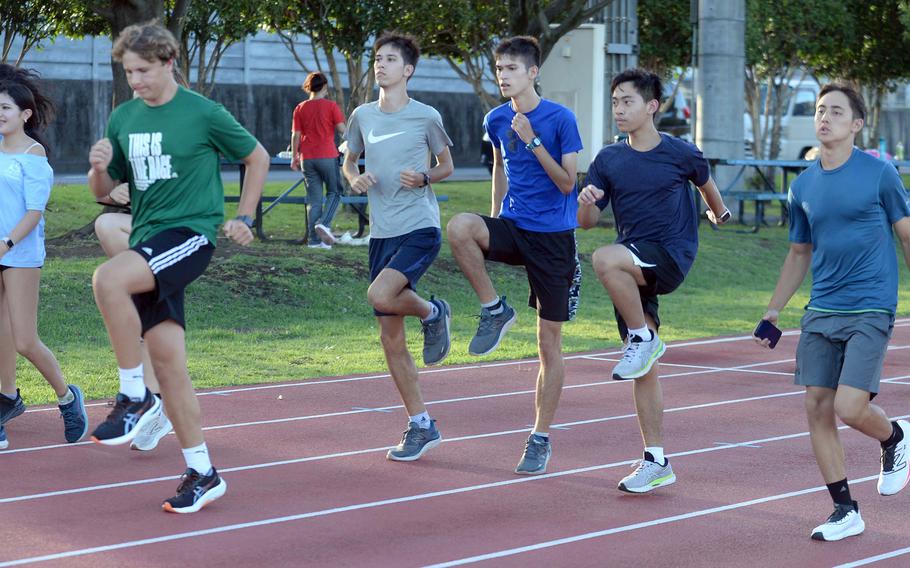 Yokota's cross country team features a strong contingent of upperclassmen and a former Panthers cross country champion in Danny Galvin to help coach.