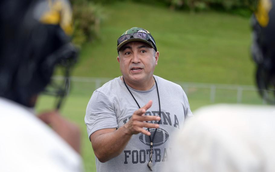 Sergio Mendoza begins his 19th season as Kadena coach, making him the dean of DODEA-Pacific coaches.