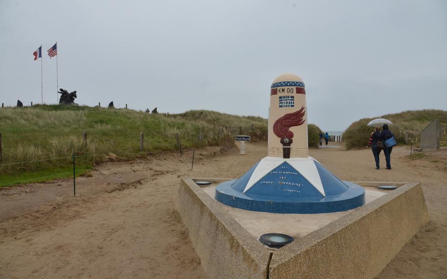 The Kilometer 00 marker on Utah Beach marks the beginning of the Voie de la Liberté, or Liberty Road. The route follows the Americans’ drive across France to liberate the country in World War II. Interestingly, there is a Kilometer 0 marker in Sainte-Mère-Église, as well.  