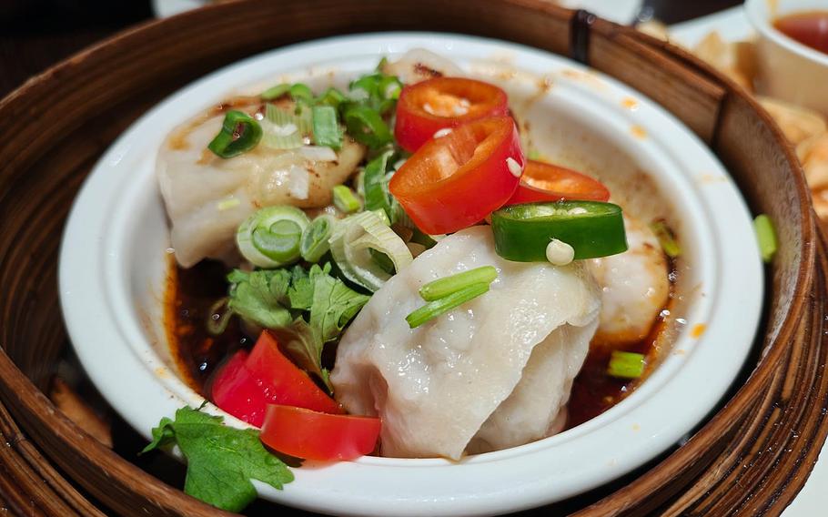 Chinese cuisine served at an establishment in the U.K.