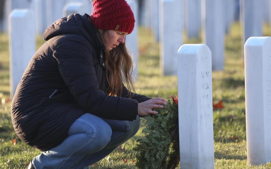 Wreaths Across America at Arlington National Cemetery, Dec. 14, 2024.