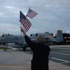 HED: Back on friendly turf, 2003

Spangdahlem Air Base, Nov. 24, 2003: Carol Malackowski, wife of Lt. Col. Patrick Malackowski, waves her husband in as he pilots his A-10 Thunderbolt II to a Spangdahlem Air Base hangar. Malackowski, commander of the 81st Fighter Squadron, returned with seven other A-10 pilots from a six-month deployment in Bagram, Afghanistan.

META TAGS: Welcome Home; coming home; U.S. Air Force; Operation Enduring Freedom; Wars on Terror