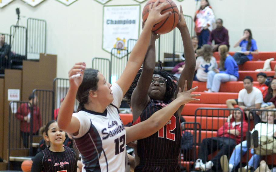 Brooklyn Hunter blocks a shot.