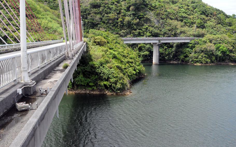 A view from Matakina Bridge in Nago city, Okinawa, Monday, Aug. 26, 2024.