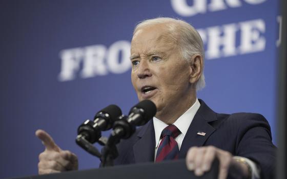 President Joe Biden speaks about his administrations economic playbook and the future of the American economy at the Brookings Institution in Washington, Tuesday, Dec. 10, 2024. (AP Photo/Susan Walsh)