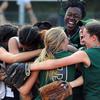 Ramstein, Germany, May 28, 2011: The Naples Lady Wildcats celebrate their Division II title after defeating AFNORTH 11-3 at the DODDS-Europe softball tournament.

Did you know Stars and Stripes' reporters and photographers cover DODDS sports? Check out our coverage here.
https://www.stripes.com/sports/

META TAGS: DODDS; DODEA; prep sports; high school sports; 