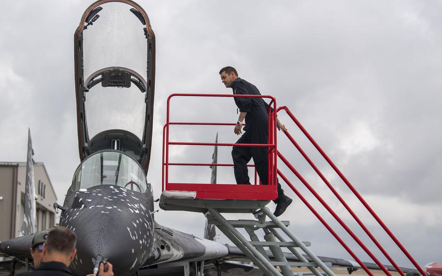 Jared Isaacman, a veteran of the first all-civilian spaceflight to orbit, inspects his MiG fighter before a training flight. The tech billionaire has great ambitions with the Polaris Program. It will include two more flights in SpaceX's Dragon spacecraft and the first human flight of SpaceX's next-generation Starship rocket.