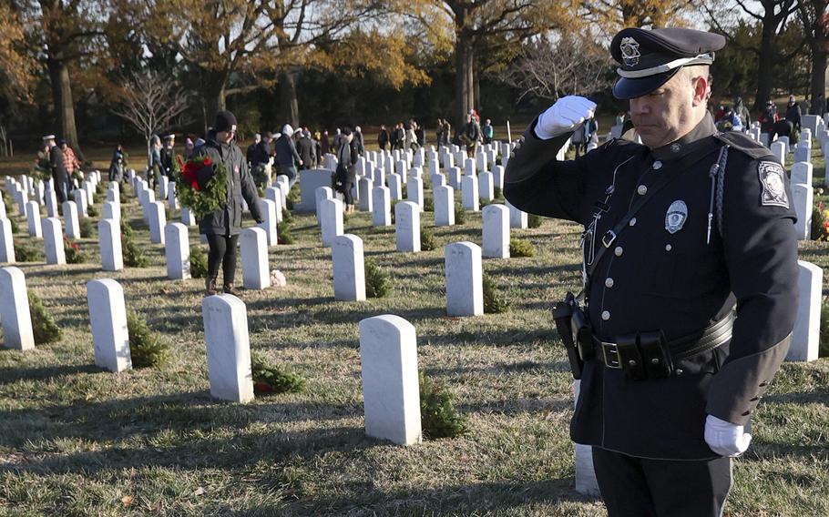 Wreaths Across America at Arlington National Cemetery, Dec. 14, 2024.