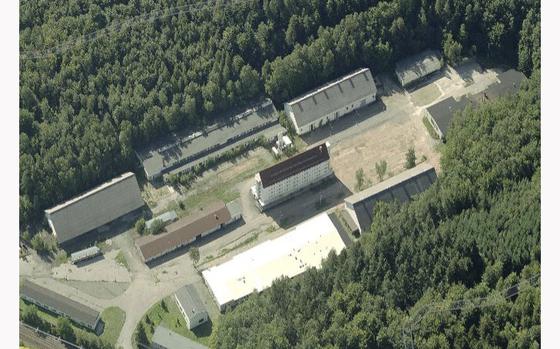 An Undated Aerial View Of The Former Quartermaster Kaserne In ...