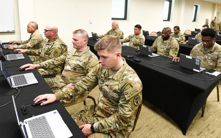 Fort Moore soldiers take cognitive test