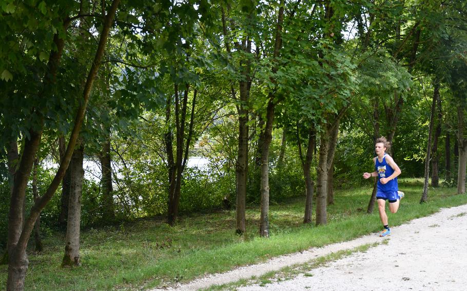 Grady Guth, a 16-year-old who recently moved to Sigonella from Stuttgart, said after running around Lago di Fimon near Vicenza, Italy, that he’s enjoying being part of his new school's cross country team so far. 