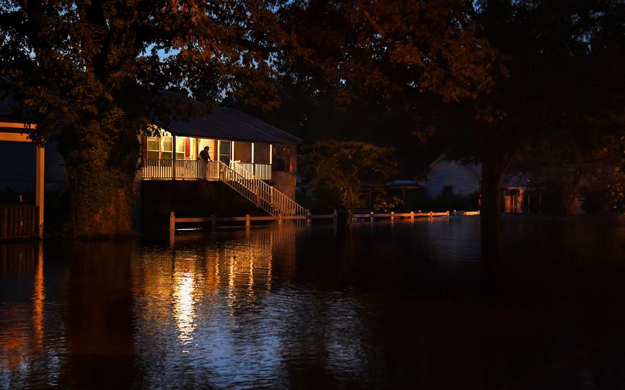 Flooding in Seven Springs, N.C., after Hurricane Florence in 2018. 