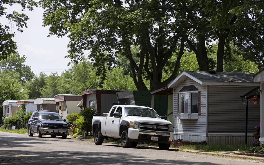 The Family Manufactured Home Community in Rockford on June 22, 2023. The Illinois EPA found high levels of PFOA and PFOS in wells dug for the development’s wells.