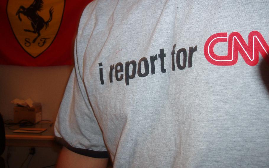 A T-shirt sent to some iReport contributors.