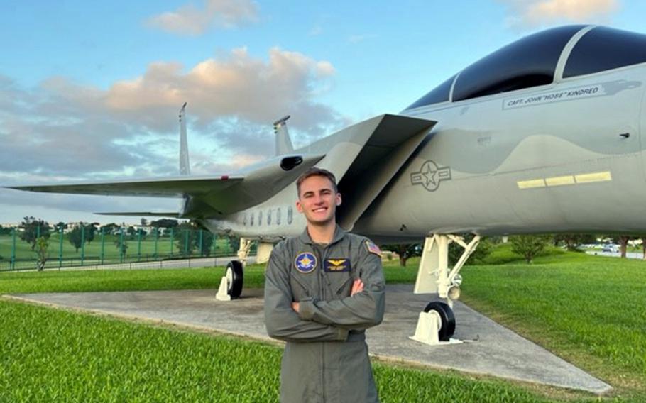 Jackson Coberley graduated in August from the eight-week Naval Air Forces Flight Academy, a scholarship program for high-performing 11th- and 12th-graders. He aims one day to fly for the Air Force.