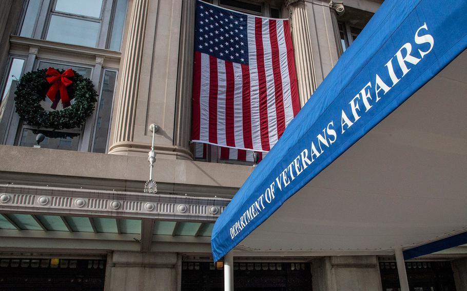 A photo of the Department of Veteran Affairs headquarters.