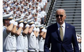 U.S. President Joe Biden attends the United States Military Academy commencement in West Point, N.Y., May 25, 2024. R