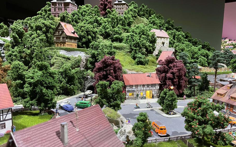 One of the highlights of the Maerklineum museum in Goeppingen is a large model train track that features a detailed replica of a German town. 