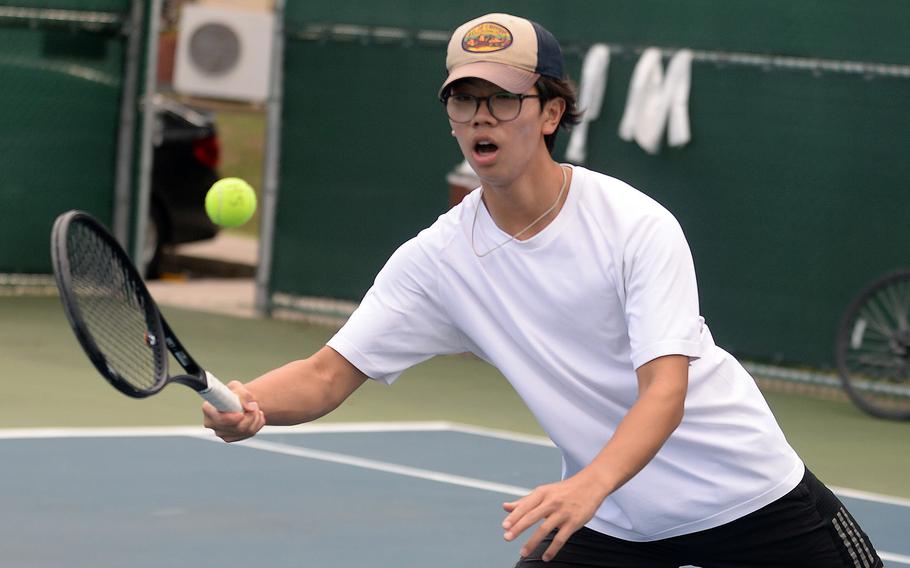 Junior Evan Son is Daegu's top boys singles seed and the Warriors' boys team captain.