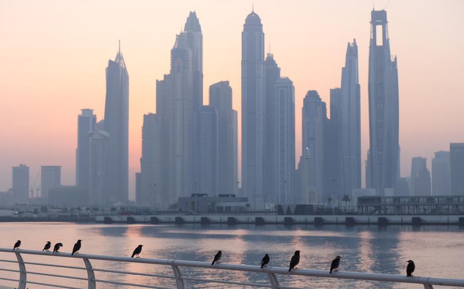 Skyscrapers on the city skyline in Dubai, United Arab Emirates, on Nov. 29.