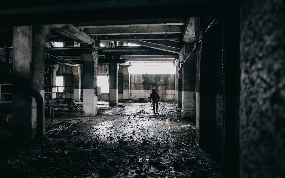 A view inside the Avdiivka plant.