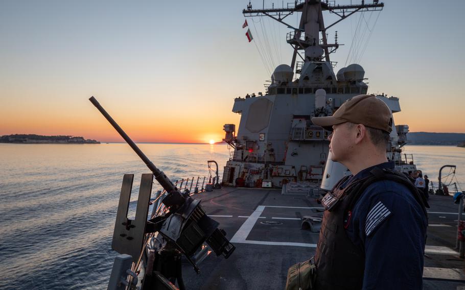 The Navy is extending the service life of 12 aging destroyers as the service balances the need to keep ships at sea with the time it takes for new ships to join the fleet.  