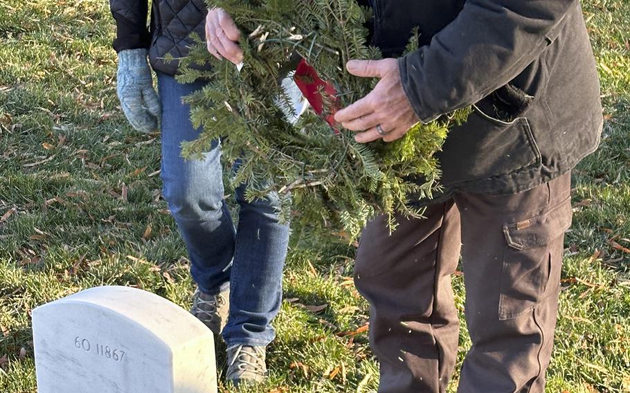 Wreaths Across America at Arlington National Cemetery, Dec. 14, 2024.