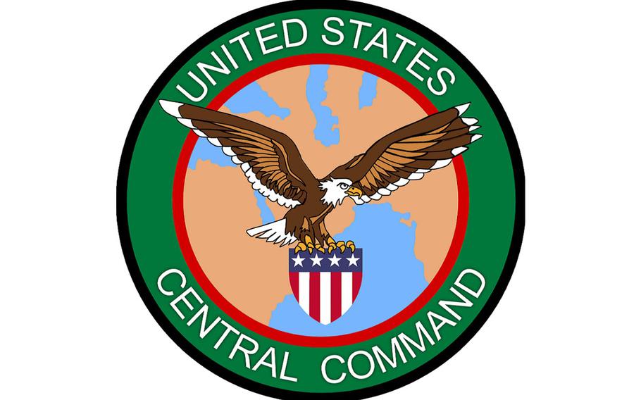 The logo of U.S. Central Command.