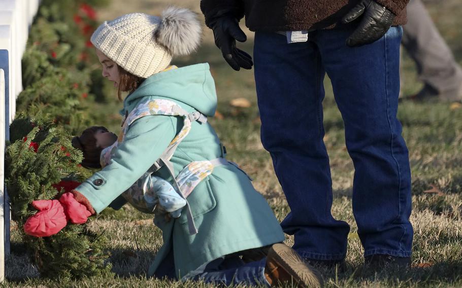 Wreaths Across America at Arlington National Cemetery, Dec. 14, 2024.