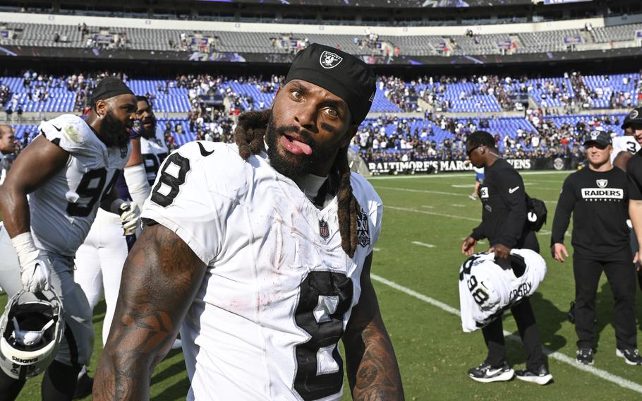 Running back Ameer Abdullah of the Raiders