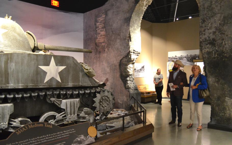 The main gallery of the National Mounted Warrior Museum at Fort Cavazos, Texas.