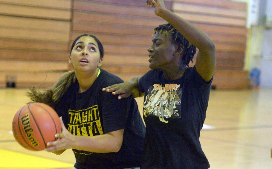 Kadena's girls basketball team is heavy in underclassmen, including sophomore Isa Toro Velazquez and freshman Jaylyn Walker.
