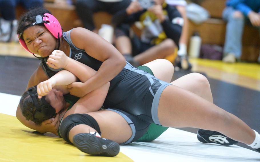 Jasmine Kinney had a quick pin.