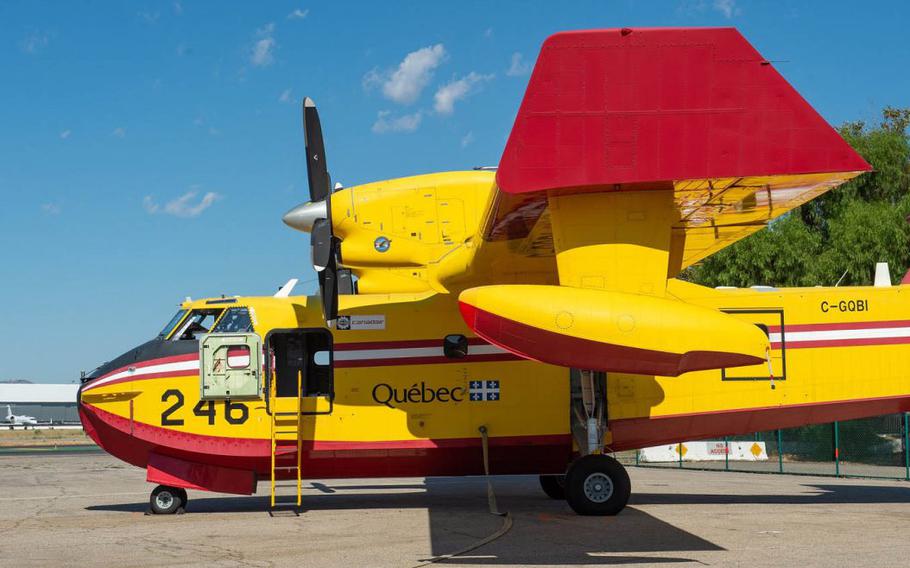 A CL-415 Super Scooper in 2019 in Los Angeles.