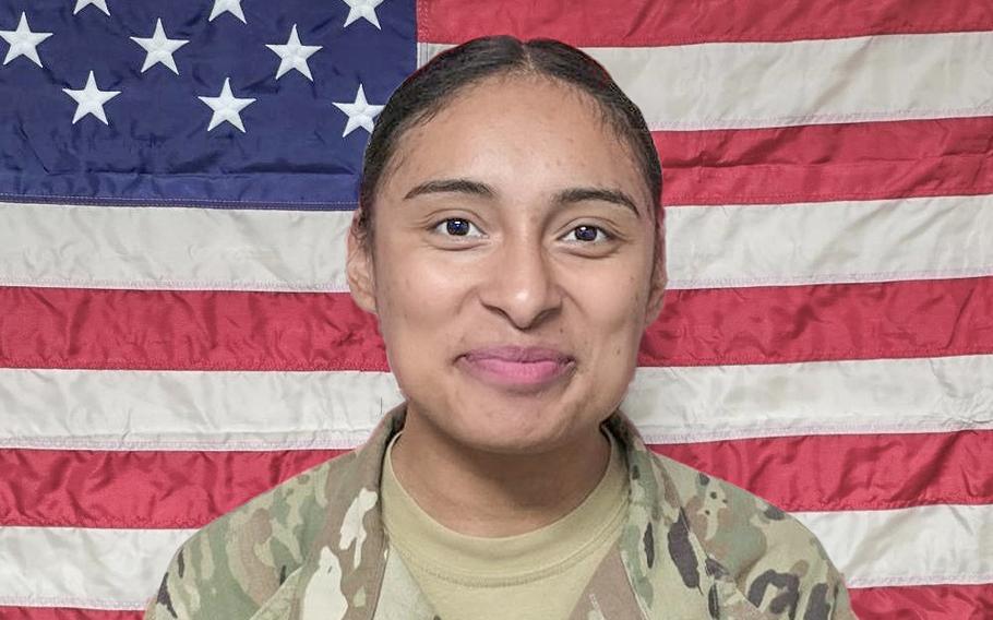 Army Pfc. Katia Duenas-Aguilar, 23, was found dead May 18, 2024, in a residence in Clarksville, Tenn., according to the Clarksville Police Department.