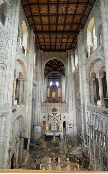 Interior of Winchester Cathedral 