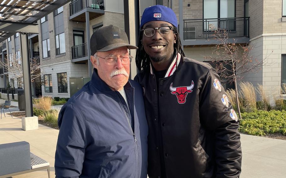 Guy Miller, 75, with Jaylen Lockhart.