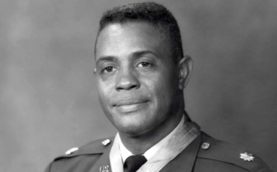 Army Maj. Gen. Charles Calvin Rogers wears a medal in an official photo.