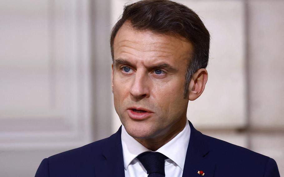 French President Emmanuel Macron 