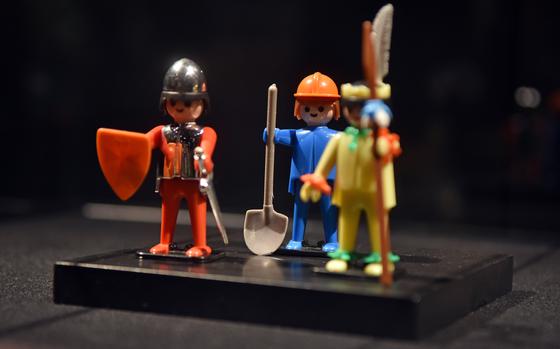 The first Playmobil figures, after the German line of toys was launched in 1974, were a knight, a construction worker and a Native American. An exhibition at the Historical Museum of the Pfalz in Speyer, Germany, celebrating the 50th anniversary of Playmobil is interactive and filled with information about the beloved toys.

